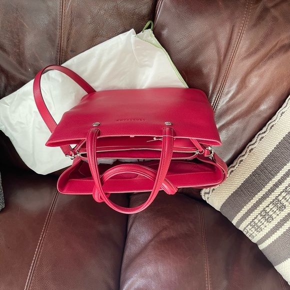 Longchamp red leather purse NWT - Picture 4 of 7